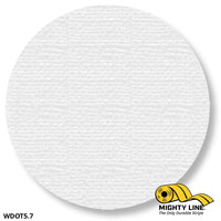 5.7" WHITE Solid DOT - Pack of 100 - Floor Marking