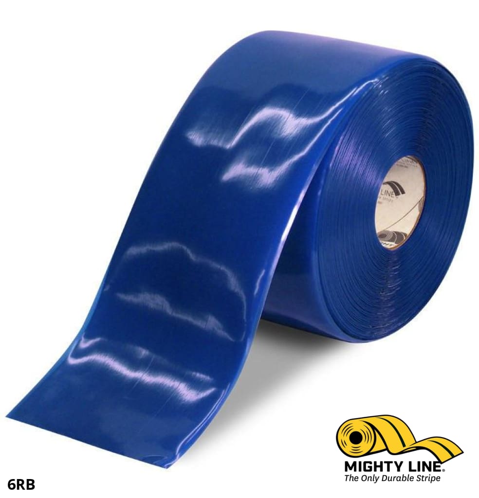 Industrial 6” Blue Floor Tape, Available in 100' Rolls