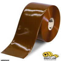 6" BROWN Solid Color Tape - 100'  Roll - Safety Floor Tape