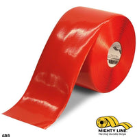 6" RED Solid Color Tape - 100'  Roll - Safety Floor Tape