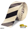 6" White Tape with Black Chevrons - 100'  Roll - Safety Floor Tape