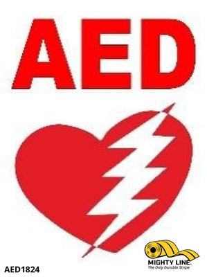 AED Floor Sign