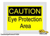 Caution Eye Protection Required Sign - 1 Sign - Floor Marking