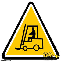 Caution Tow Motor Ahead Sign - 1 Sign - Floor Marking
