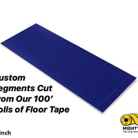 Custom Cut Segments - 2" BLUE Solid Color Tape - 100'  Roll