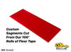 Custom Cut Segments - 3" RED Solid Color Tape - 100'  Roll