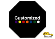 Custom Octagon Shape Floor Sign