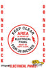 Do Not Block Electrical Panel Floor Marking, OSHA Compliance Kit. 16" sign, 2" wide tape