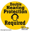 Double Hearing Protection Sign - 1 Sign - Floor Marking