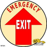 Emergency Exit Floor Sign