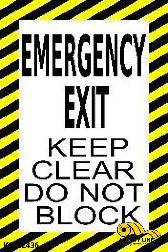 Emergency Exit Keep Clear Do Not Block
