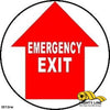 Emergency Exit - Red and White
