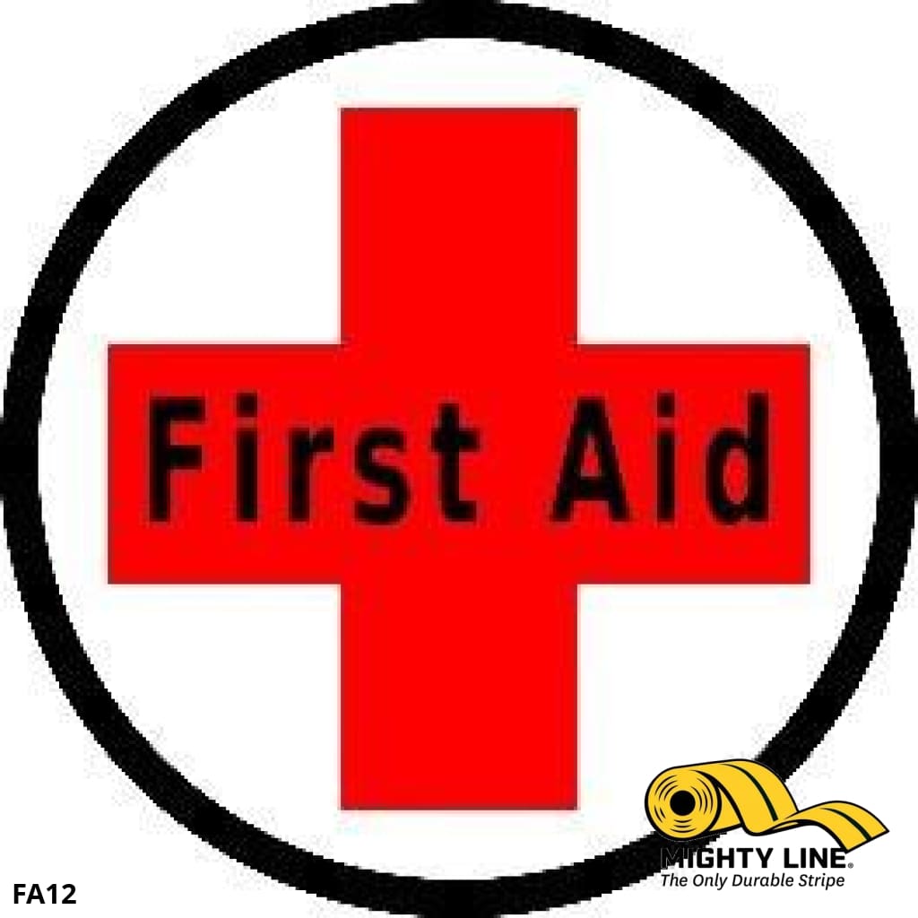 First Aid Floor Sign