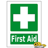 First Aid Station Sign (Green) - 1 Sign - Floor Marking
