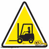 Forklift Crossing with Driver - Floor Marking Sign, 12"