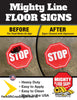 Forklift Crossing with Driver - Floor Marking Sign, 16"