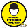 Hard Hat Required - Floor Marking Sign, 16"
