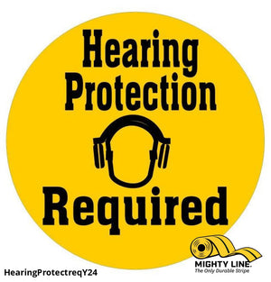 Hearing Protection Required Sign - 1 Sign - Floor Marking