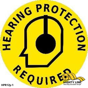 Hearing Protection Required - Yellow/Black