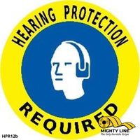 Hearing Protection Required - Yellow/Blue