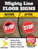 Keep Clear, Do Not Block Electrical Panel Floor Sign