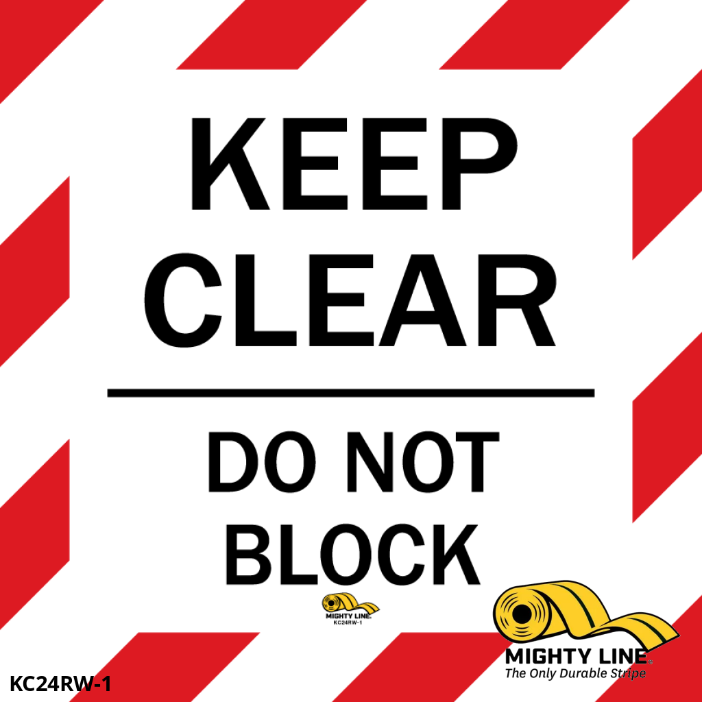 Viking Signs MC519-A5P-V Cartello Keep Clear, vinile, 200 mm Viking Signs MC519-A5P-V Cartello Keep Clear, vinile, 200 mm