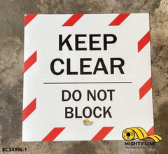 Viking segni mc519-a5p-vKeep Clear Sign, vinile, 200 mm altezza x 150 Viking segni mc519-a5p-vKeep Clear Sign, vinile, 200 mm altezza x 150