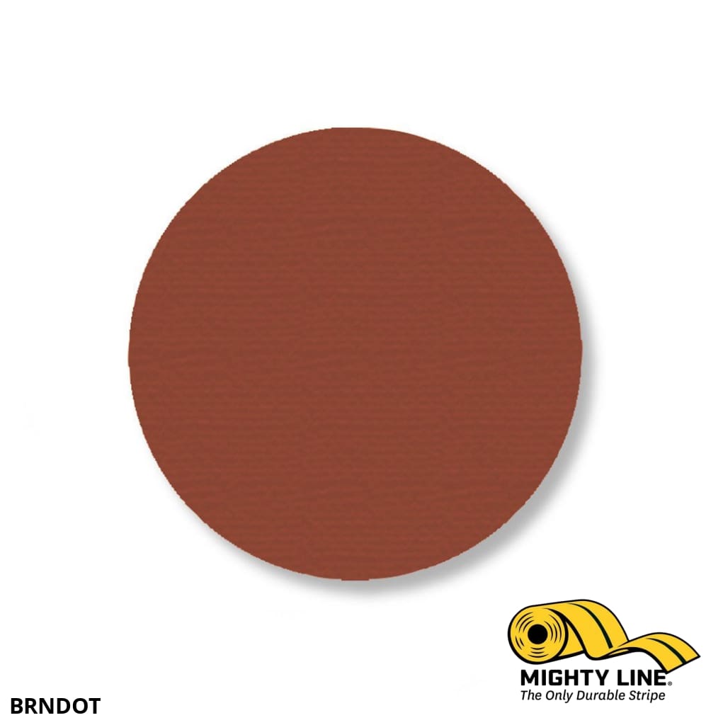 Mighty Line 3.5” Brown Floor Marking Dots – Pack of 100