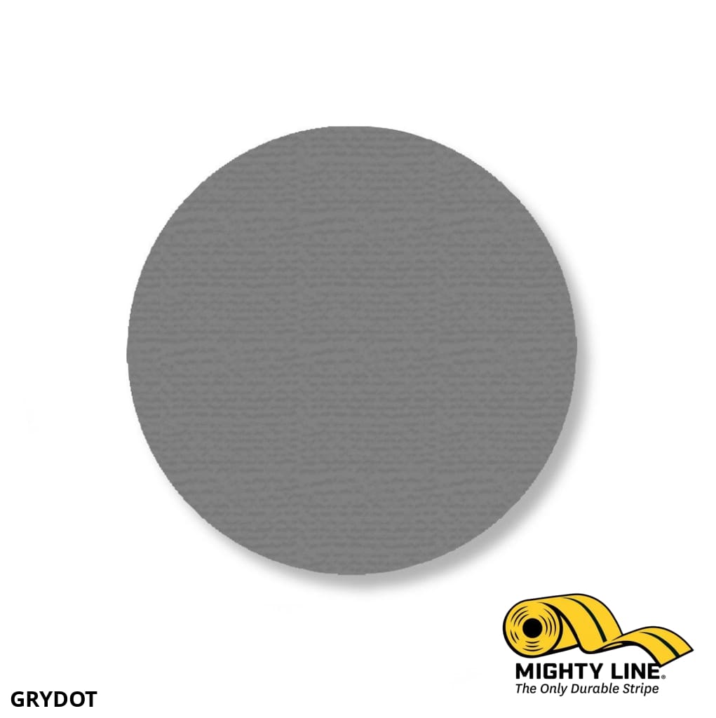 Mighty Line 3.5” Gray Floor Marking Dots – Pack of 100