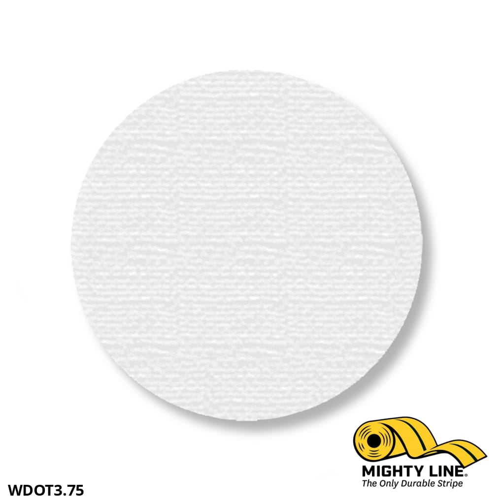 Mighty Line 3.75” White Floor Marking Dots – Pack of 100