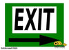 Mighty Line EXIT Sign - 1 Sign - Floor Marking