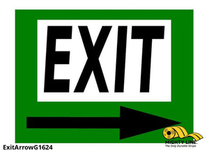 Mighty Line EXIT Sign - 1 Sign - Floor Marking