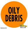Mighty Line OILY DEBRIS Sign - 1 Sign - Floor Marking