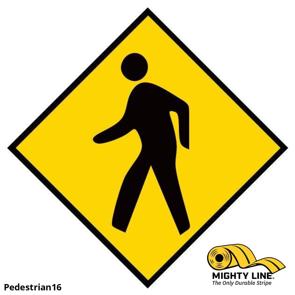 Mighty Line Pedestrian - 1 Sign - Floor Marking