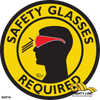 Mighty Line Safety Glasses Required Floor Sign
