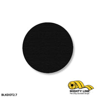 Mighty Line Tape 2.7” Black Floor Tape Dots – Pack of 100