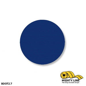 Mighty Line Tape 2.7” Blue Floor Marking Dots – Pack of 100