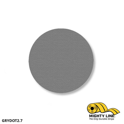 Mighty Line Tape 2.7” Gray Floor Tape Dots – Pack of 100