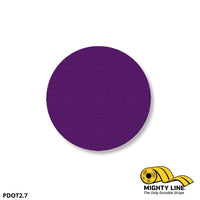 Mighty Line Tape 2.7” Purple Floor Marking Dot – Pack of 100