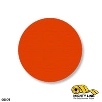 Mighty Line Tape 3.5” Orange Floor Marking Dots – Pack of 100