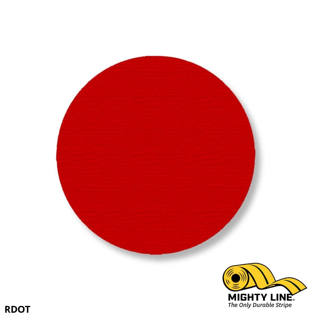 Mighty Line Tape 3.5” Red Floor Marking Tape – Pack of 100