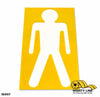 New* Pedestrian Man - Pack of 20 - Floor Marking 6" x 10"