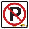 No Parking, Mighty Line Floor Sign, Industrial Strength, 24" Wide