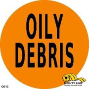 Oily Debris Floor Sign