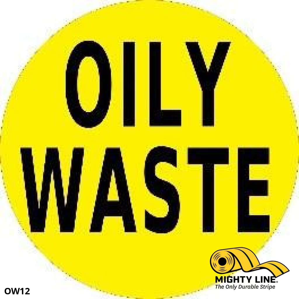 Oily Waste Floor Sign