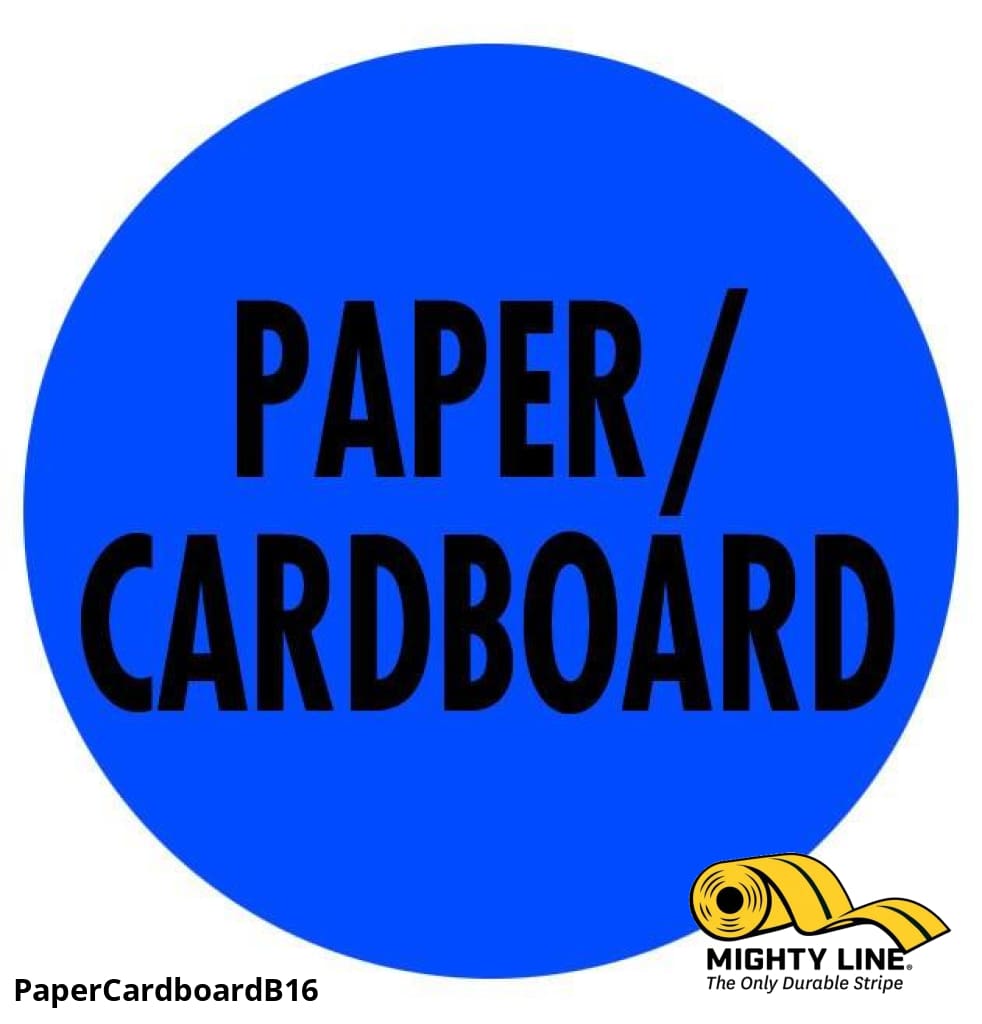 PAPER/CARDBOARD Sign - 1 Sign - Floor Marking – Mighty Line Floor Tape