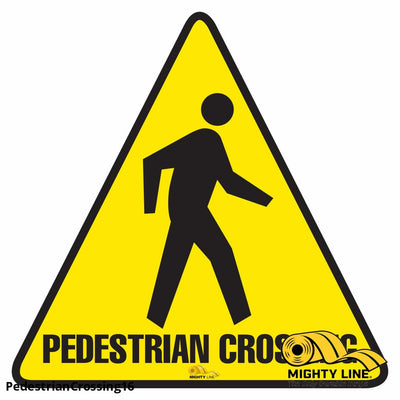Pedestrian Crossing Floor Sign - Floor Marking Sign, 16