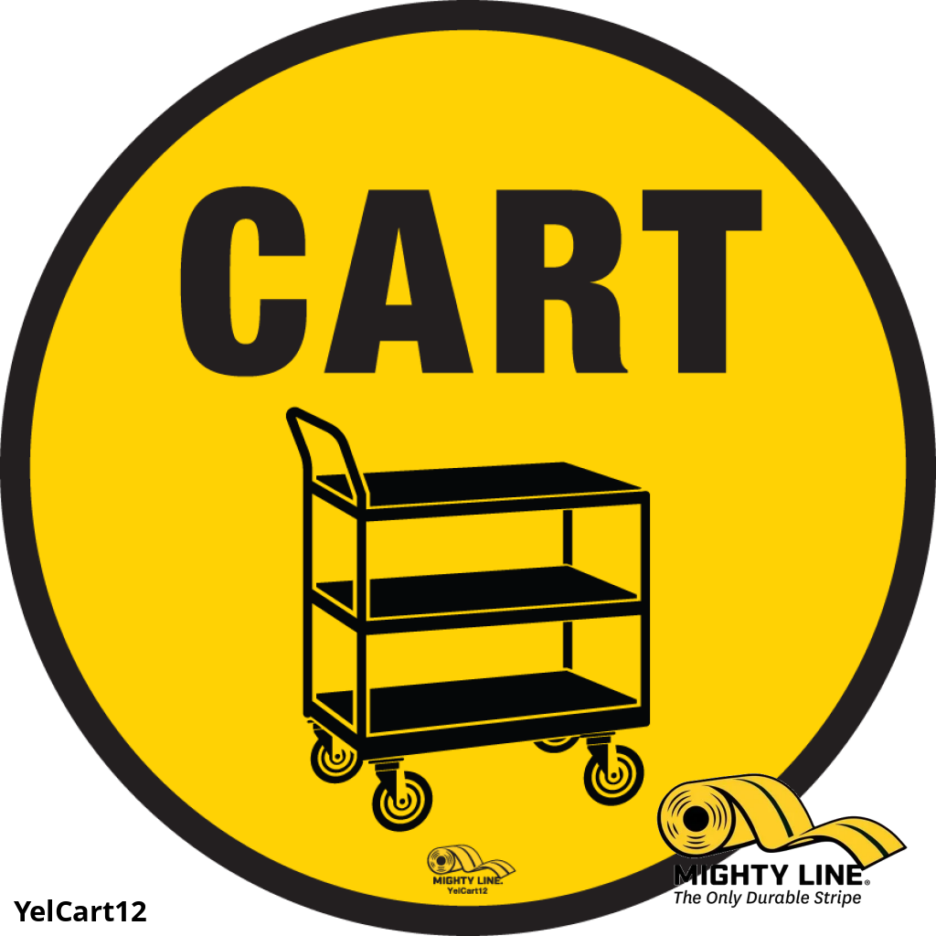 No Entry Beyond This Point Mighty Line 24 In. Warning Fork Lift Traffic ...
