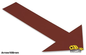 Solid BROWN Arrow - Pack of 50 - Floor Marking