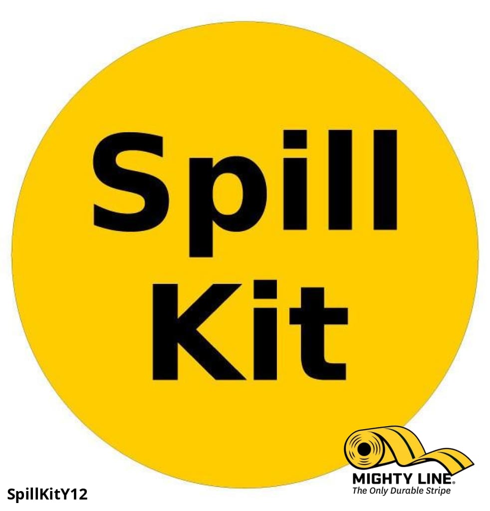 Spill Kit Available Here Sign - 1 Sign - Floor Marking